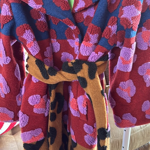 Farm Rio mixed leopards fleece coat - Picture 6 of 16